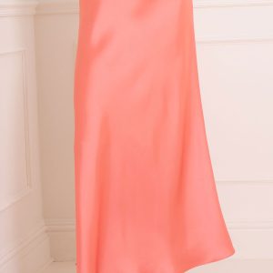 Claudia Bias Skirt (Coral Pink)