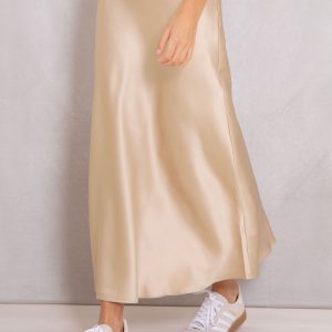 Luxe Claudia Bias Skirt (Champagne)