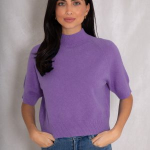 Miley Cropped Sweater (Orchid)